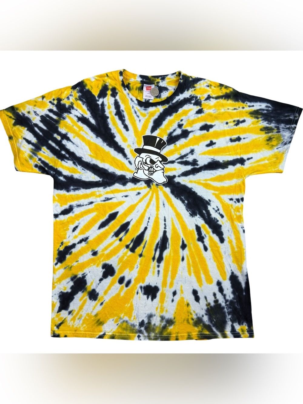 Wake Forest Basketball Demon Deacons Tie Dye Men’s Adult t-shirt size L
